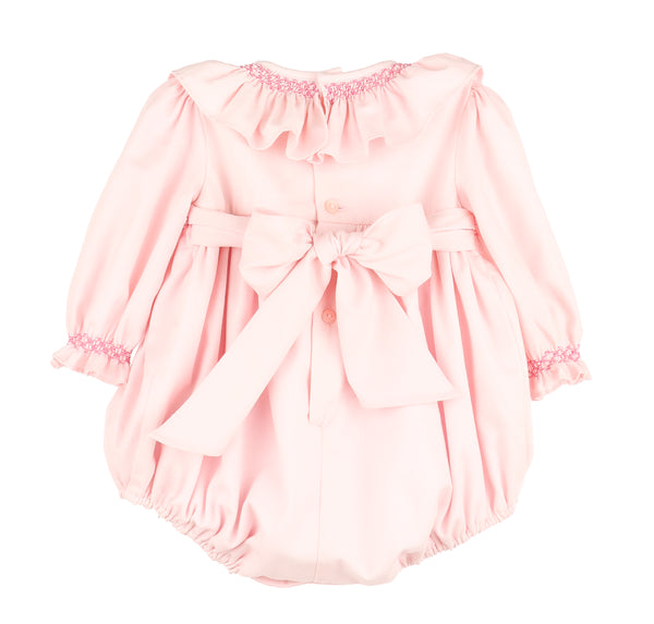 Cozy Club Smocked Bubble, Pink