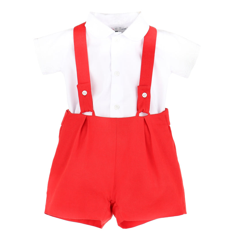 Timeless Tots Suspender Set, Red