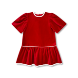 Harper Dress - Ruby Red Velvet