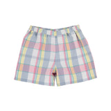 Shelton Shorts Tennis Pro Plaid With Turks Teal Stork - Born Childrens Boutique