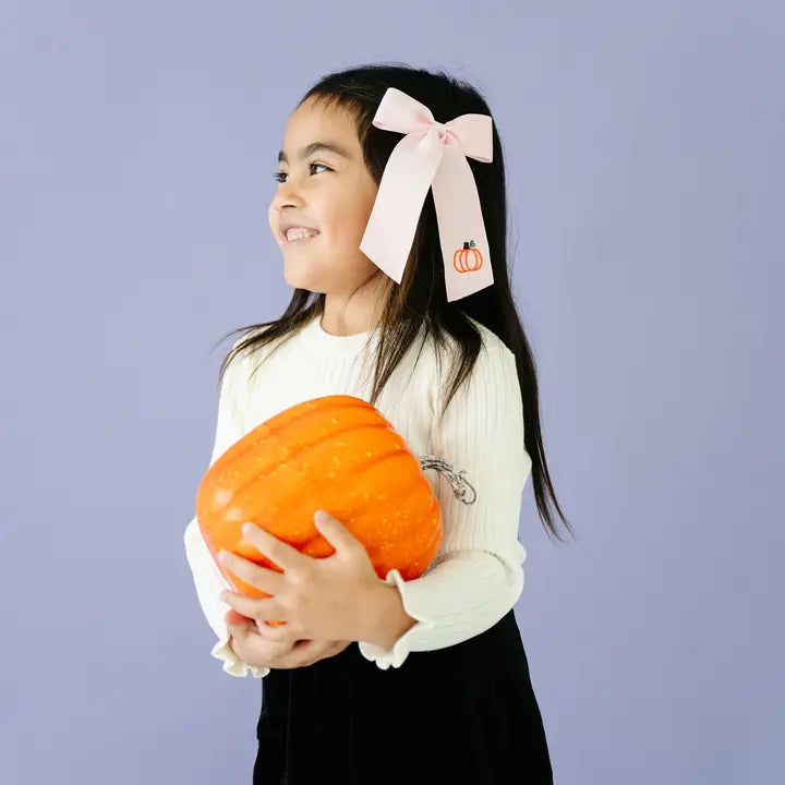 Medium Pumpkin Bow - Pink