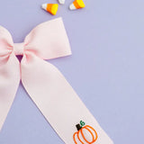 Small Pumpkin Bow - Pink