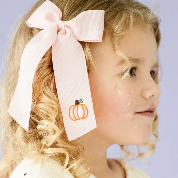 Medium Pumpkin Bow - Pink