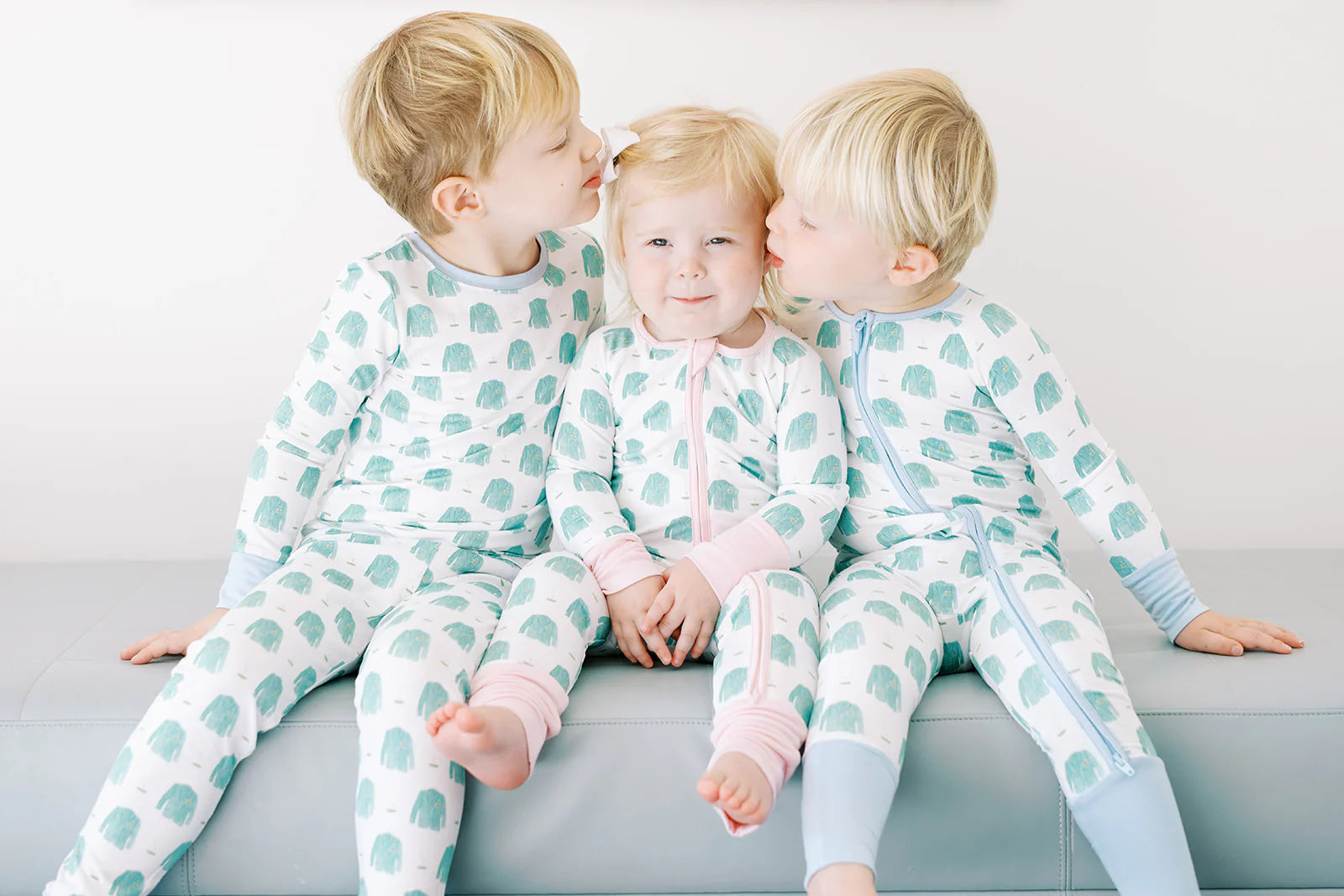 Pajamas Set 2 Piece - Blue Golf - Born Childrens Boutique