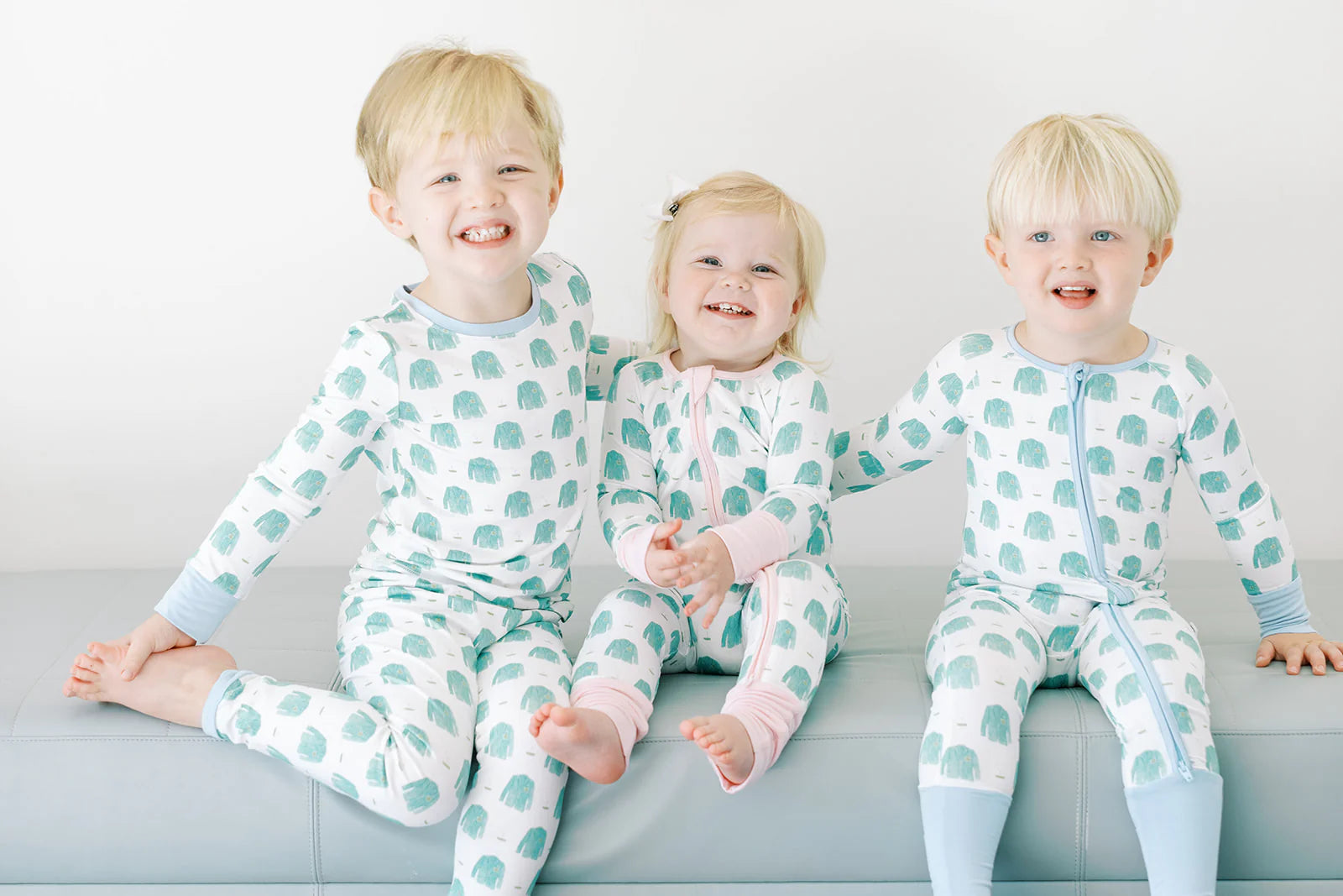 Pajamas Set 2 Piece - Blue Golf - Born Childrens Boutique