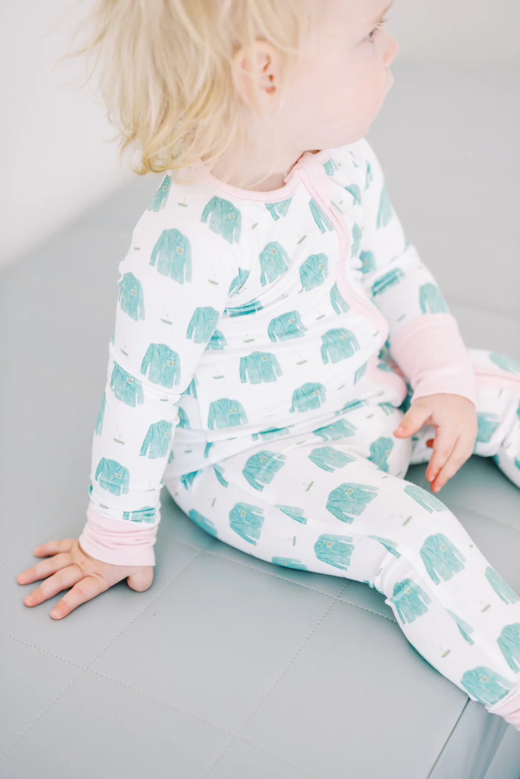 Pajamas Set 2 Piece - Blue Golf - Born Childrens Boutique