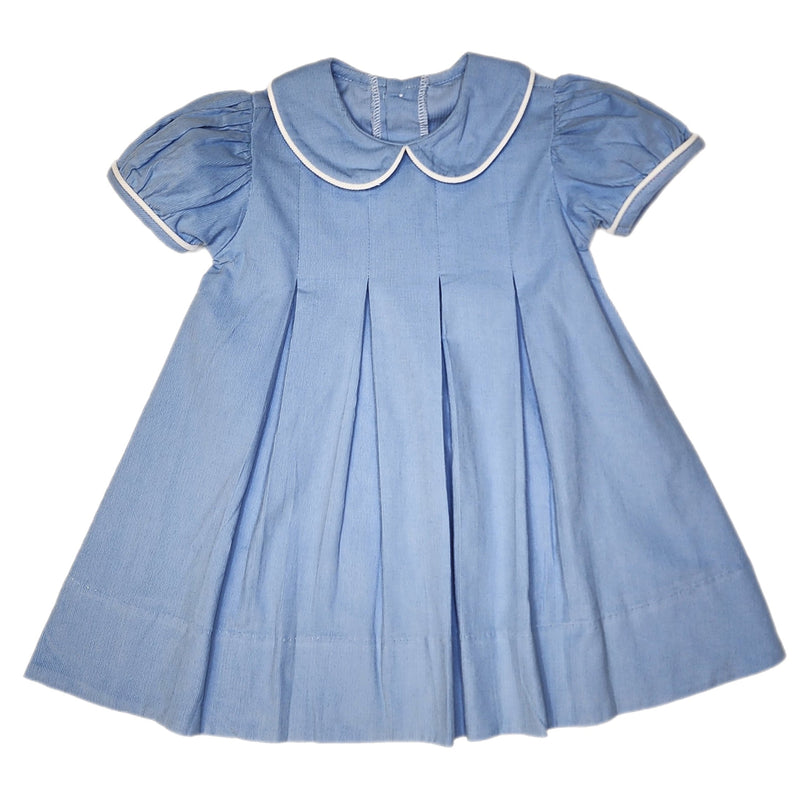 Baby Blue Cord Charlotte Dress