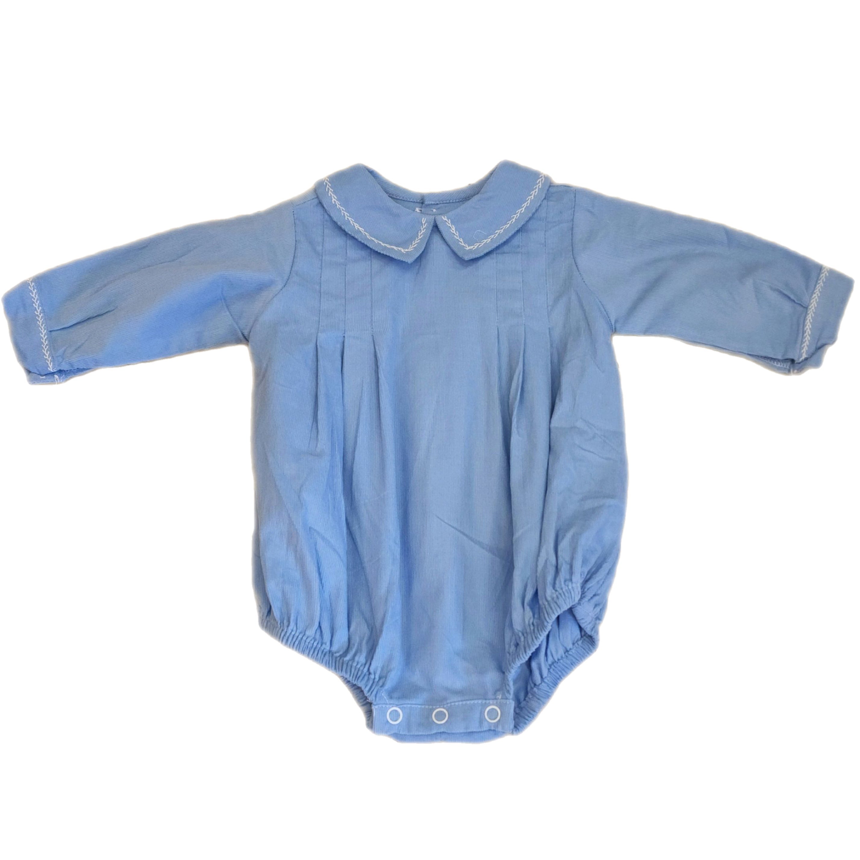 Blue Kennedy Boy Bubble Blue with White Stitch - Born Childrens Boutique