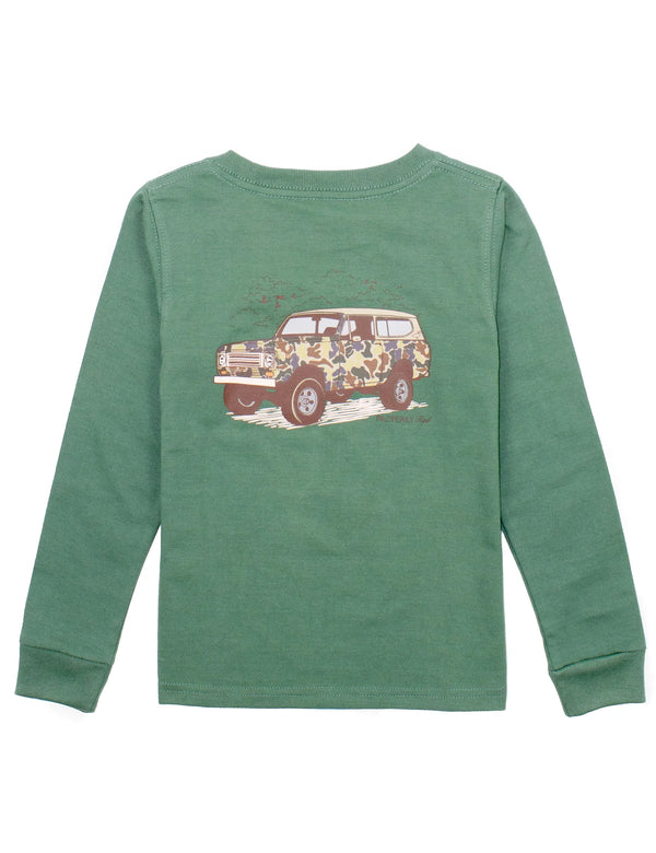 LS Tee Camo Truck Fern Green