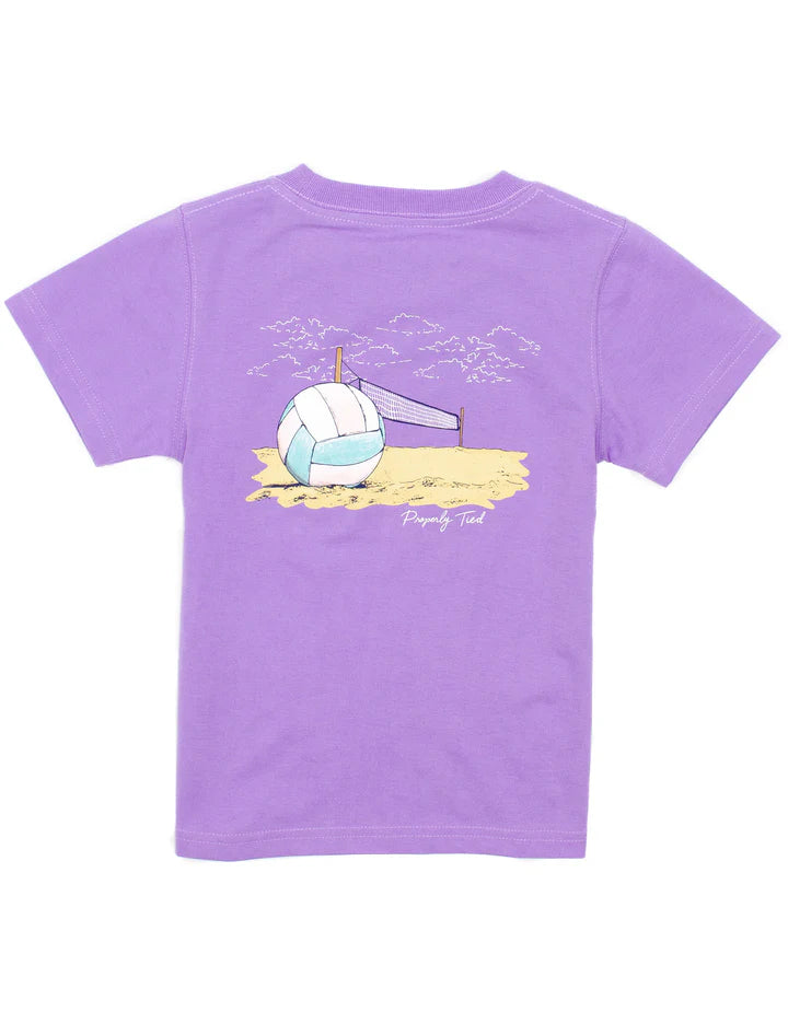 Girl Sandy Serve SS Light Purple Shirt - Born Childrens Boutique