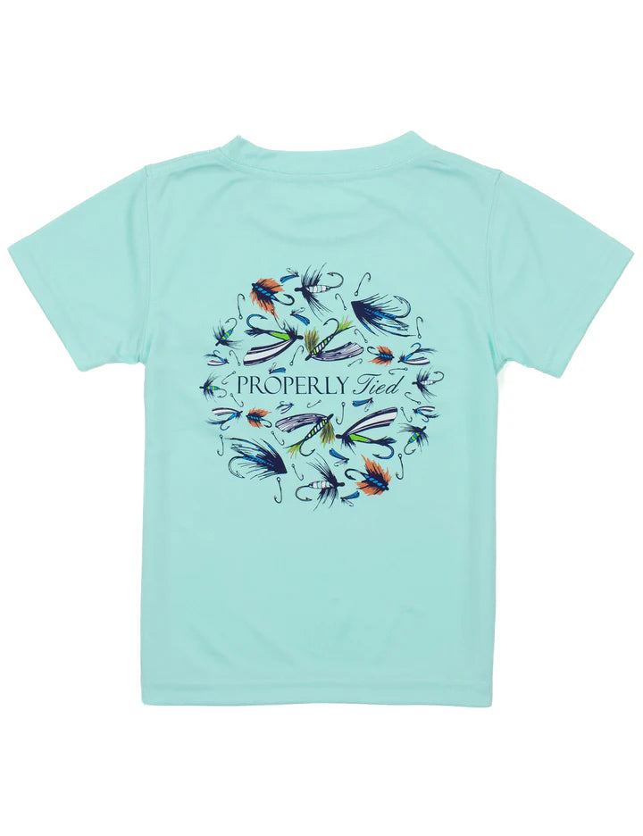 Performance SS Tee Stay Fly Seafoam - Born Childrens Boutique