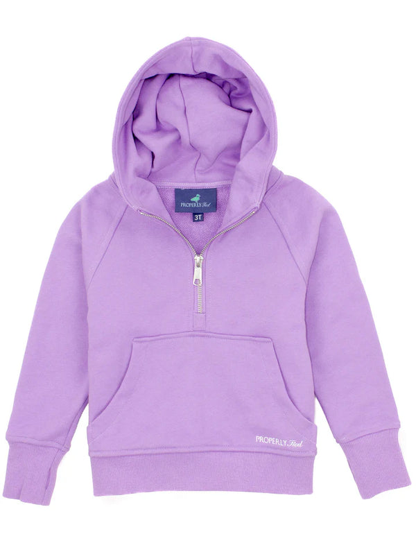 Apres Ski Crop Hoodie Lavender