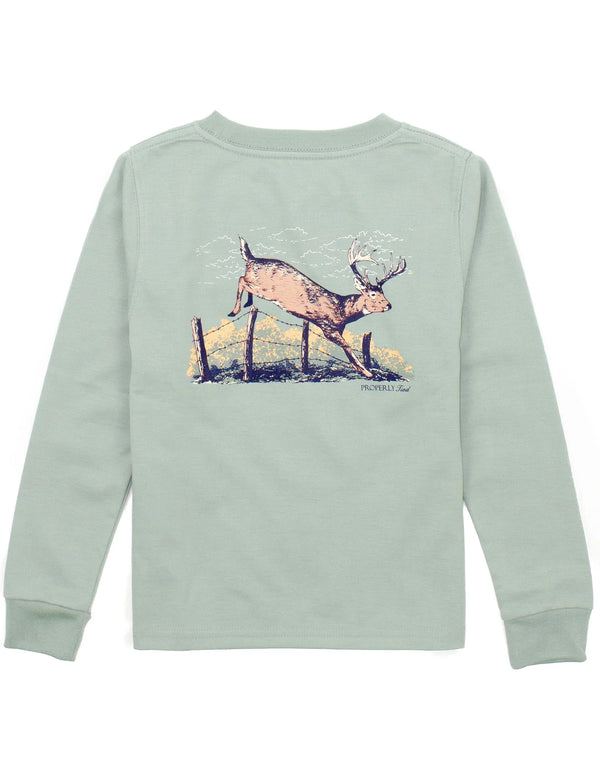 LS Tee Jumping Buck Sage