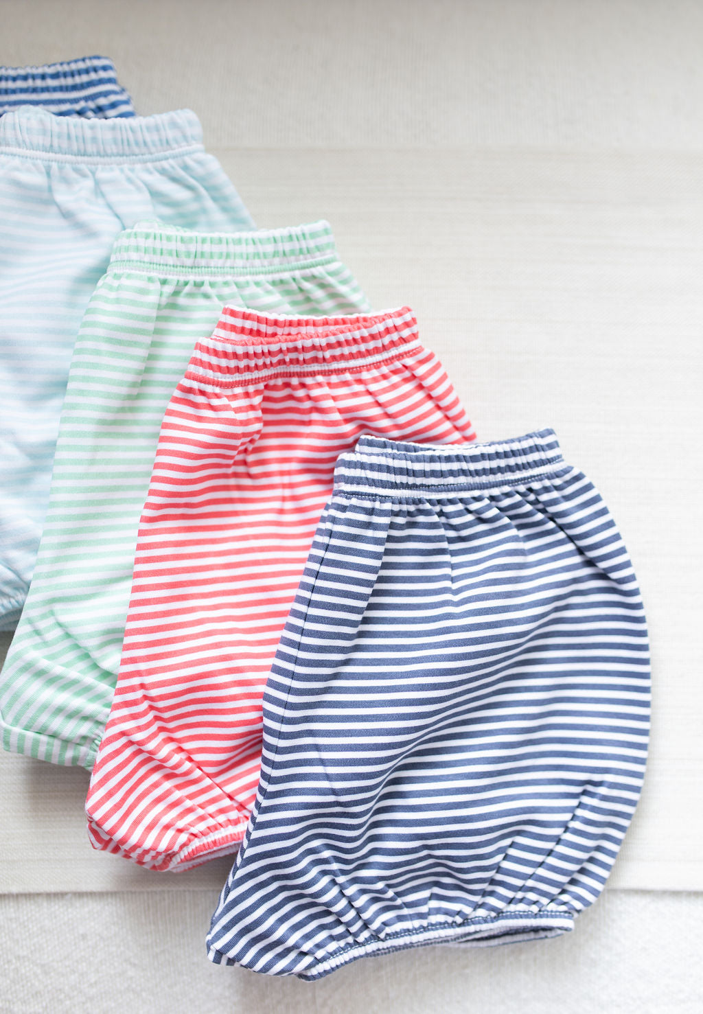 Pre-Order Summer Boy Knit Bloomer - Red Stripe