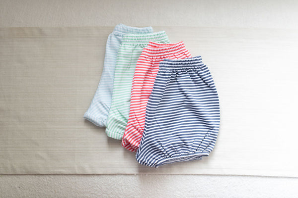 Pre-Order Summer Boy Knit Bloomer - Red Stripe