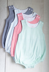 Pre-Order Light Green Stripe Boys Bubble