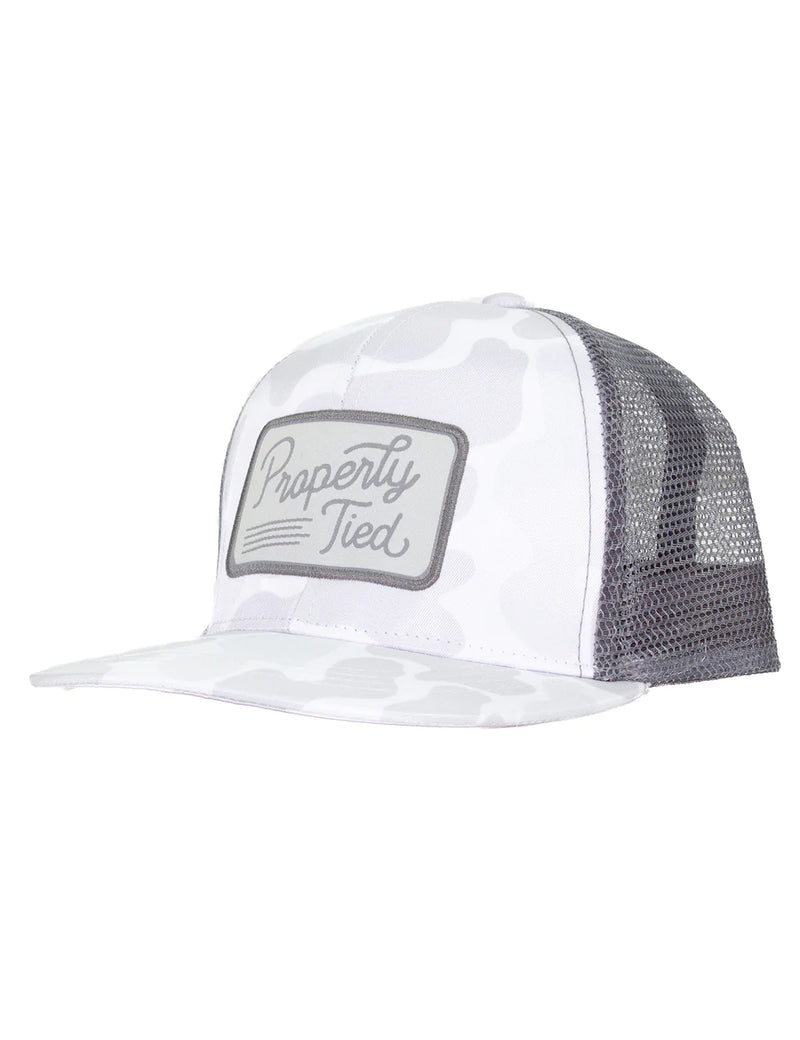 Youth Trucker Polar Camo Hat - Born Childrens Boutique