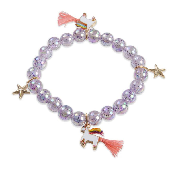 Unicorn Star Purple Bracelet - Born Childrens Boutique