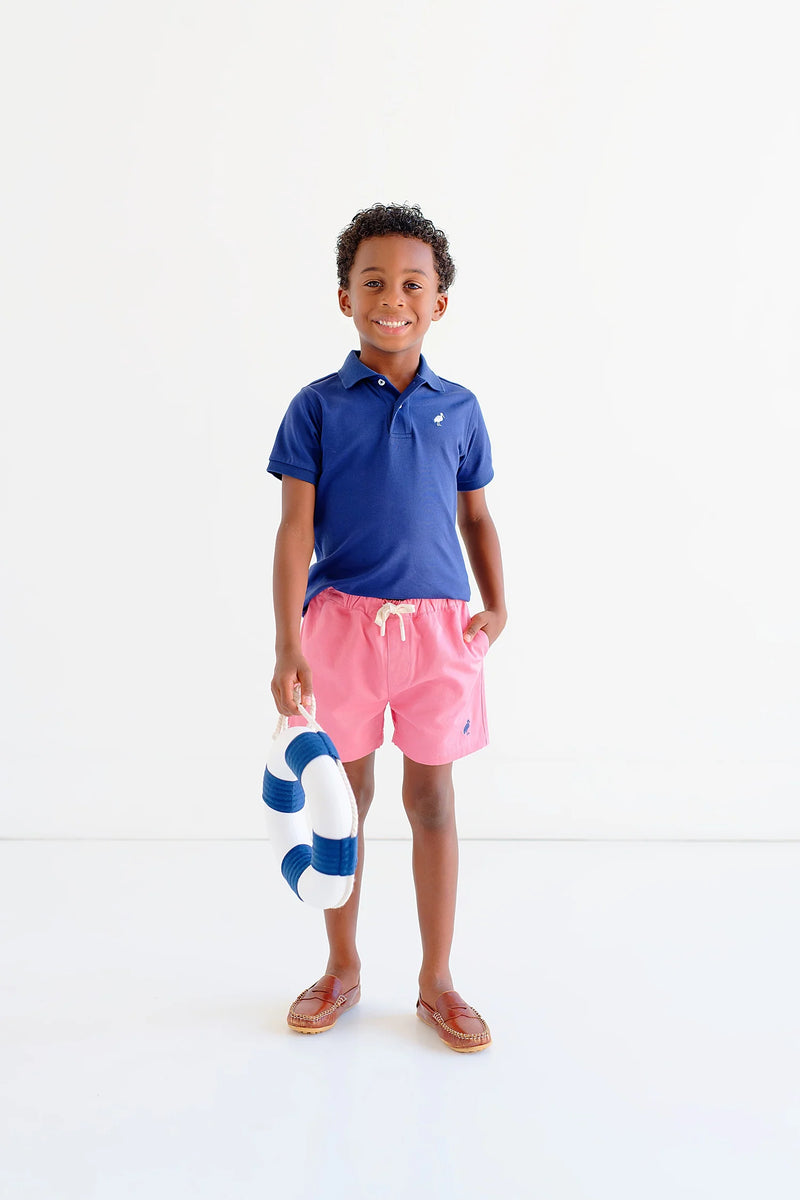 Shelton Shorts - Twill Nantucket Red/Nantucket Navy - Born Childrens Boutique