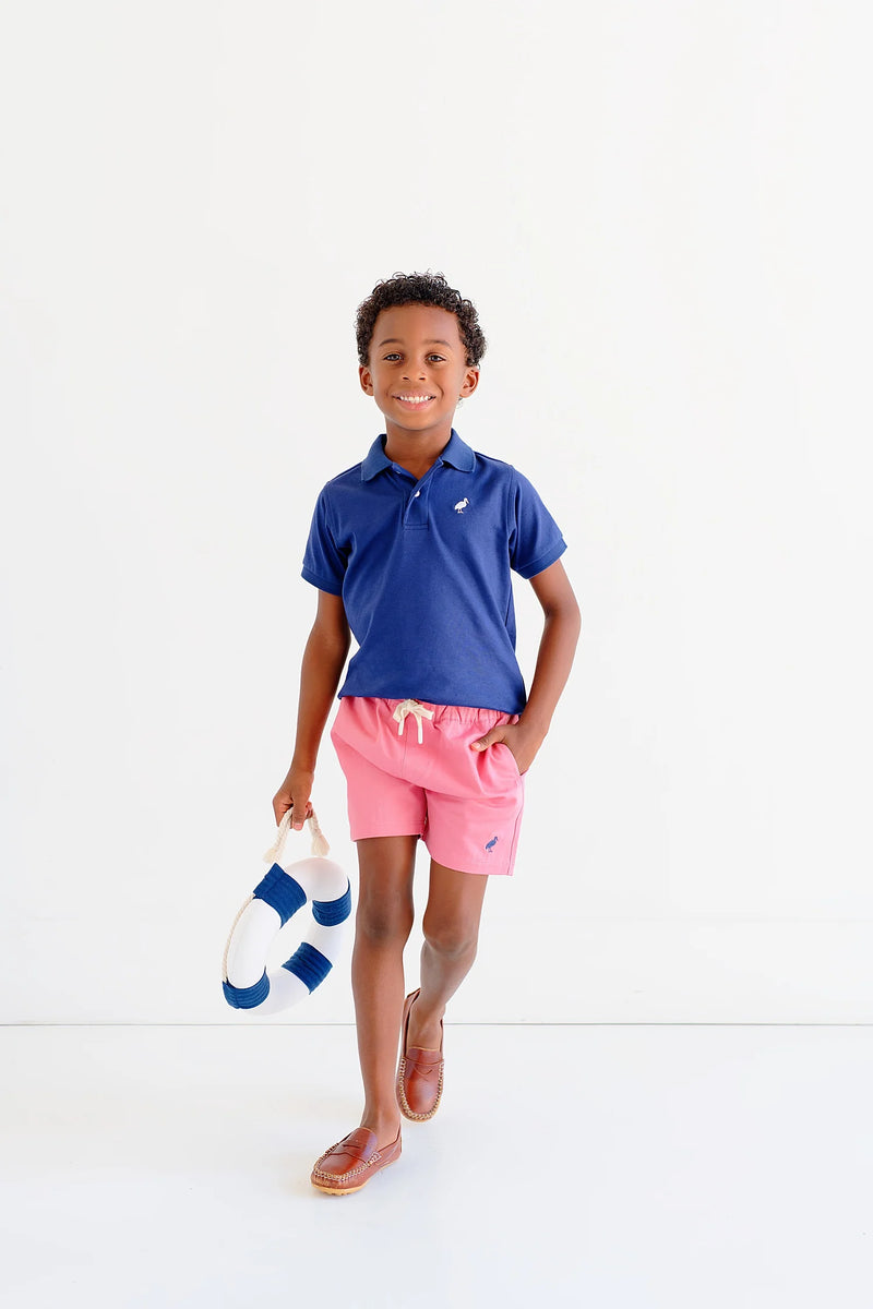 Shelton Shorts - Twill Nantucket Red/Nantucket Navy - Born Childrens Boutique