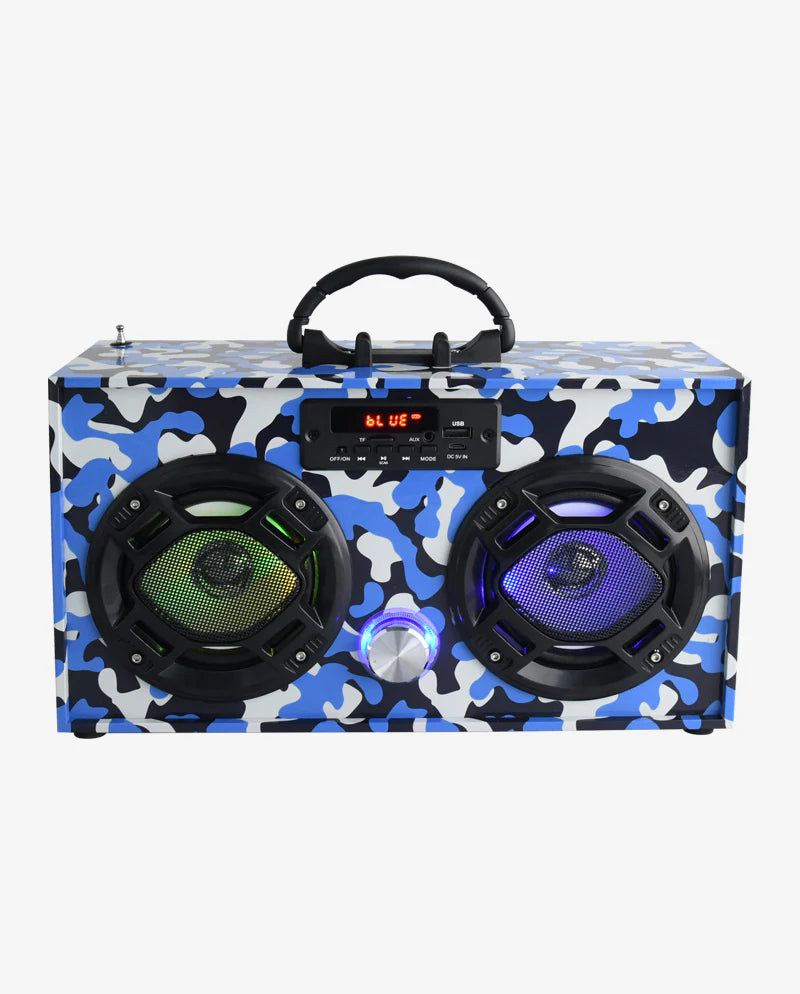 Camo Retro Bluetooth Boombox - Born Childrens Boutique