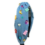 Gummy Bear Denim Headband - Born Childrens Boutique