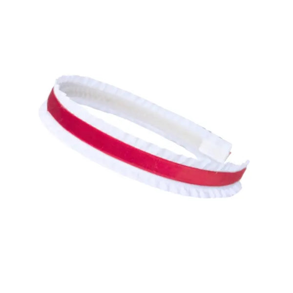 Red Velvet Double Ruffle Headband - Born Childrens Boutique