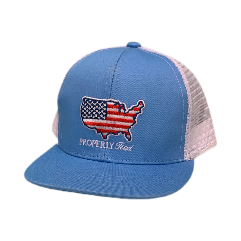 Youth Trucker Old Glory Hat - Born Childrens Boutique