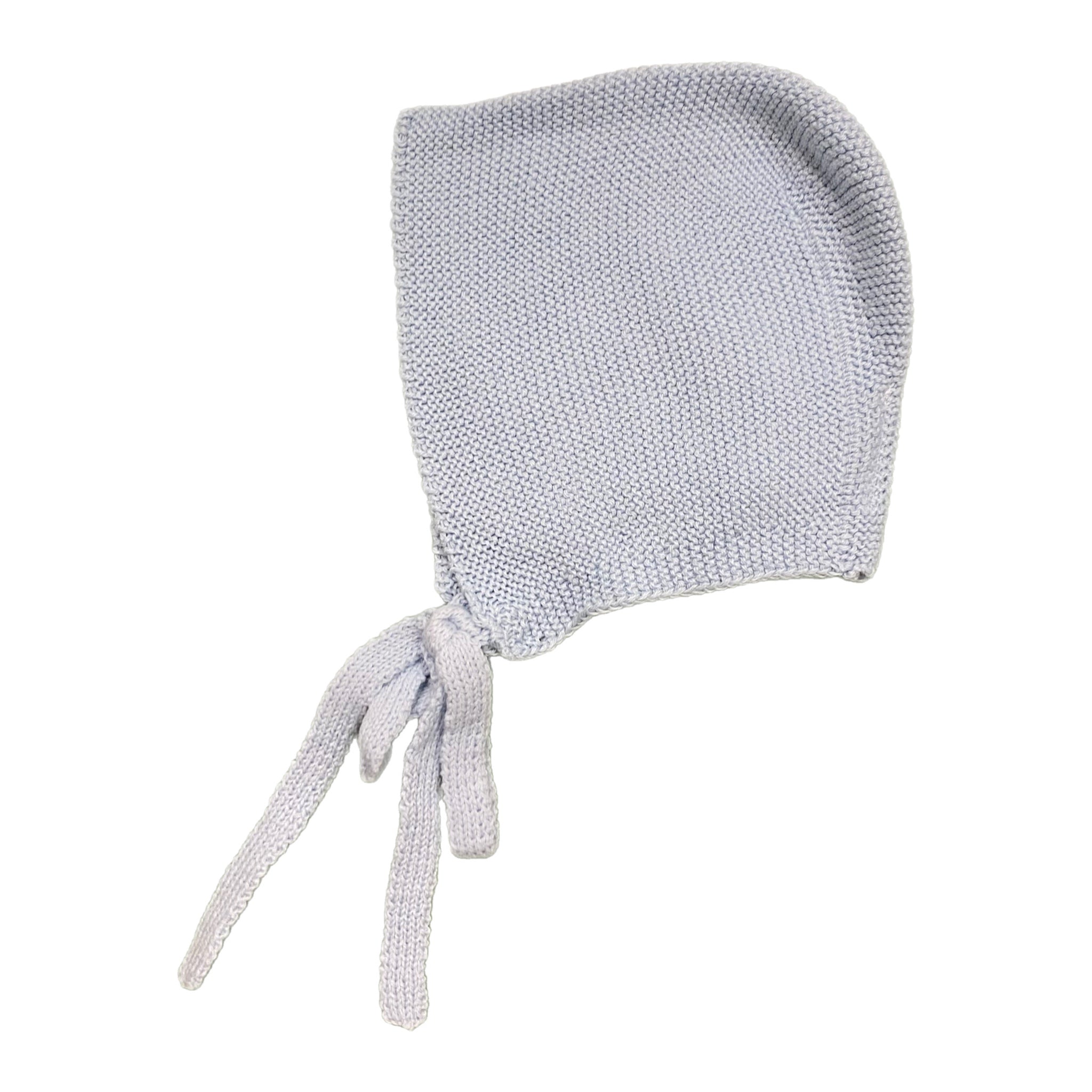 Garter Stitch Hat Light Blue - Born Childrens Boutique