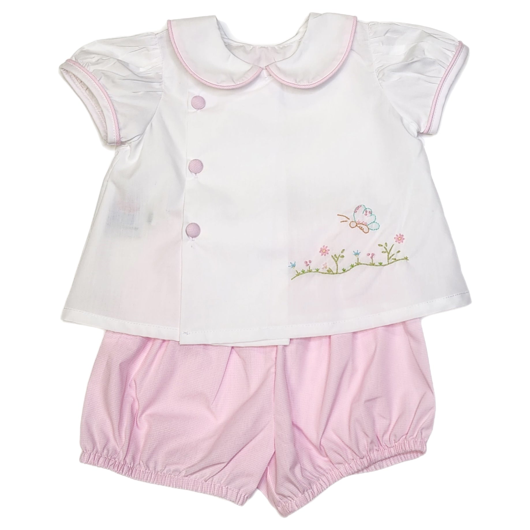 Baby Sen Pink Kieran Bloomer Set - Born Childrens Boutique