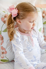 Sara Jane's Sweet Dream Set Boardwalk Bunny With Palm Beach Pink - Born Childrens Boutique