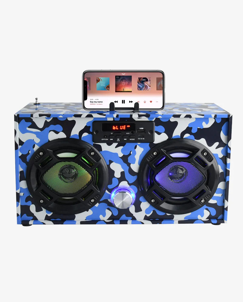 Camo Retro Bluetooth Boombox - Born Childrens Boutique